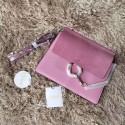 Fashion Chloe Faye Calf and Suede Shoulder Bag Pink 161010 VS01624