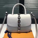 Fashion Fake Louis Vuitton Calfskin Chain It Bag White PM M54619 VS00531