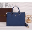 Fashion Gucci Guccissima Leather Business Briefcase G8638 Blue VS09493