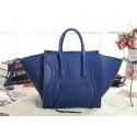 Fashion Replica Celine Luggage Phantom Square Tote Bag 3341 in Blue Clemence Leather VS04482