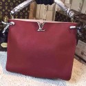 Fashion Replica Louis Vuitton Python Tournon Hobo Bag M50541 Burgundy VS09245
