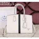 Fashion Replica Prada Saffiano Cuir Leather Tote Bag BN2788 White VS00486