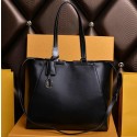 Fendi 2Jours Shoulder Bag Calfskin Leather 8BH272 Black VS05218
