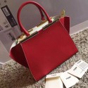 Fendi 3Jours Tote Bag Original Leather Red with White Lining F280501 VS05948