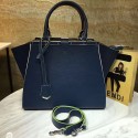Fendi 3Jours Tote Bag Original Leather Royal Blue F280501 VS01428