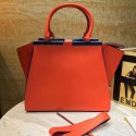 Fendi 3Jours Tote Bag Red Original Leather F280501 VS02129