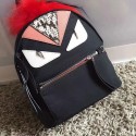 Fendi Backapck in Nylon and Leather with Red Bag Bugs Eyes 231010 VS00703