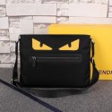 Fendi Bag Bugs Messenger Bag Nylon Fabric FD95392 Black VS04244