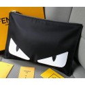 Fendi Buggies Pouch Nylon Fabric 7N00781 White VS03667
