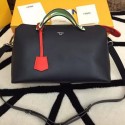 Fendi BY THE WAY Bag Calfskin Leather F55208 Black&Green&Orange VS05398