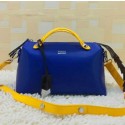 Fendi BY THE WAY Bag Calfskin Leather FD2356 Blue&Yellow VS00247