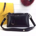 Fendi By The Way Small Boston Bag Original Leather Black FD0805 VS01802