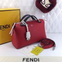 Fendi By The Way Small Boston Bag Original Leather Red&Blue FD0805 VS00331