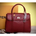 Fendi Cruise 2015 Calfskin Leather Tote Bag F5203345 Red VS05454