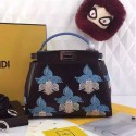 Fendi Fashion Show Mini Peekaboo Bag in Black Nappa Leather FD07122 VS07968