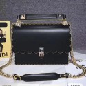 Fendi Kan I Leather Bag Black 8BT283 VS00396