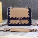 Fendi Kan I Small Leather Mini Bag Beige 8M03814 VS02565
