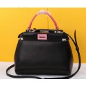 Fendi mini Peekaboo Bag Nappa Leather F520885T Black VS04164