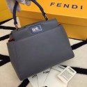 Fendi mini Peekaboo Bags Sheepskin Leather 55211 Grey VS07744