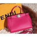 Fendi Peekaboo Bag Smooth Leather FD6035 Rose VS09701