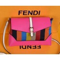 Fendi Pequin Large Canvas Clutch 8M2688 Rose VS02860