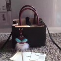 Fendi Petite 2jours Calfskin Shopper Bag Black F51140 VS00602