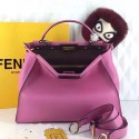 Fendi Regular Peekaboo Bag Pink Calfskin FD07121 VS04498