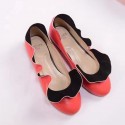 Fendi Sheepskin Ballet Flat Orange F021801 VS06710