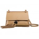 Gucci Bamboo Daily Leather Flap Shoulder Bag 370826 Apricot VS07532