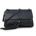 Gucci Bamboo Daily Leather Flap Shoulder Bag 370826 Black VS03214