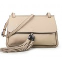 Gucci Bamboo Daily Leather Flap Shoulder Bag 370826 OffWhite VS05482
