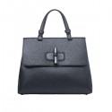 Gucci Bamboo Daily Leather Top Handle Bag 370831 Black VS07723