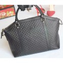Gucci Black Gucci Signature Leather Top Handle Bag 449655 VS07918
