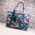 Gucci Blooms Leather Tote Bag 368568 Green VS05952
