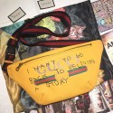 Gucci Coco Capitan Logo Belt Bag Yellow 493865 VS07616