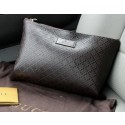 Gucci Diamante Leather Clutch G66234 Black VS01003