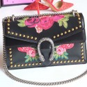 Gucci Dionysus Embroidered Shoulder Bag Black 400249 VS08443