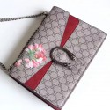 Gucci Dionysus GG Blooms Print Shoulder Bag Burgundy 400235 VS08914