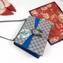 Gucci Dionysus GG Blooms Shoulder Bag Blue 400235 VS00658