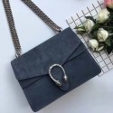 Gucci Dionysus Large Suede Shoulder Bag Dark Blue 403348 VS08772
