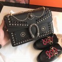 Gucci Dionysus Studded Shoulder Bag Black 400249 VS01780