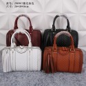 Gucci Dulio Brogue Leather Boston Bag 296907 VS02090
