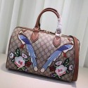 Gucci Exclusive GG Supreme Top Hand Bag With Embroideries 409527 VS06849