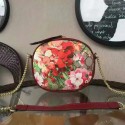 Gucci GG Blooms Mini Chain Bag 409535 Burgundy VS04906