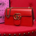 Gucci GG Marmont Leather Shoulder Bag Red 431777 VS00728