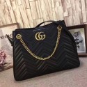 Gucci GG Marmont Matelasse Shoulder Bag Black 453569 VS09675