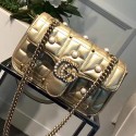 Gucci GG Marmont Matelasse Shoulder Bag Gold 443497 VS05773
