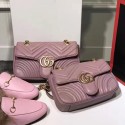 Gucci GG Marmont Matelasse Shoulder Bag Nude 443497 VS05774