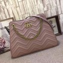 Gucci GG Marmont Matelasse Shoulder Bag Nude 453569 VS07694