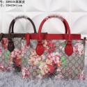 Gucci GG Supreme Blooms Canvas Tote Bags 409534 Brown VS04465